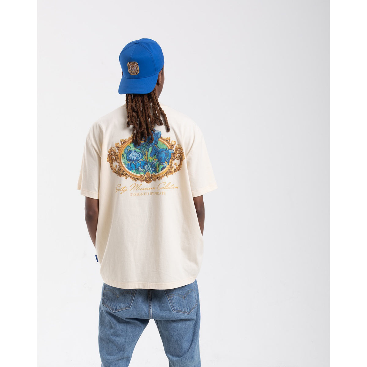 Van Gogh Irises Graphic Tee - Cream