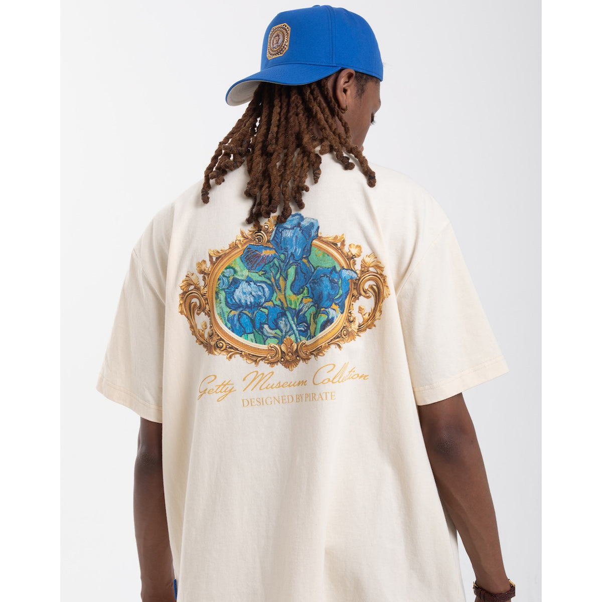 Van Gogh Irises Graphic Tee - Cream