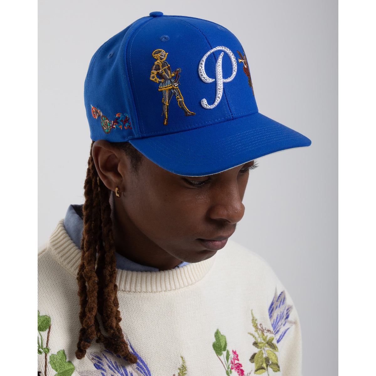 All Over Embroidery Snapback - Royal