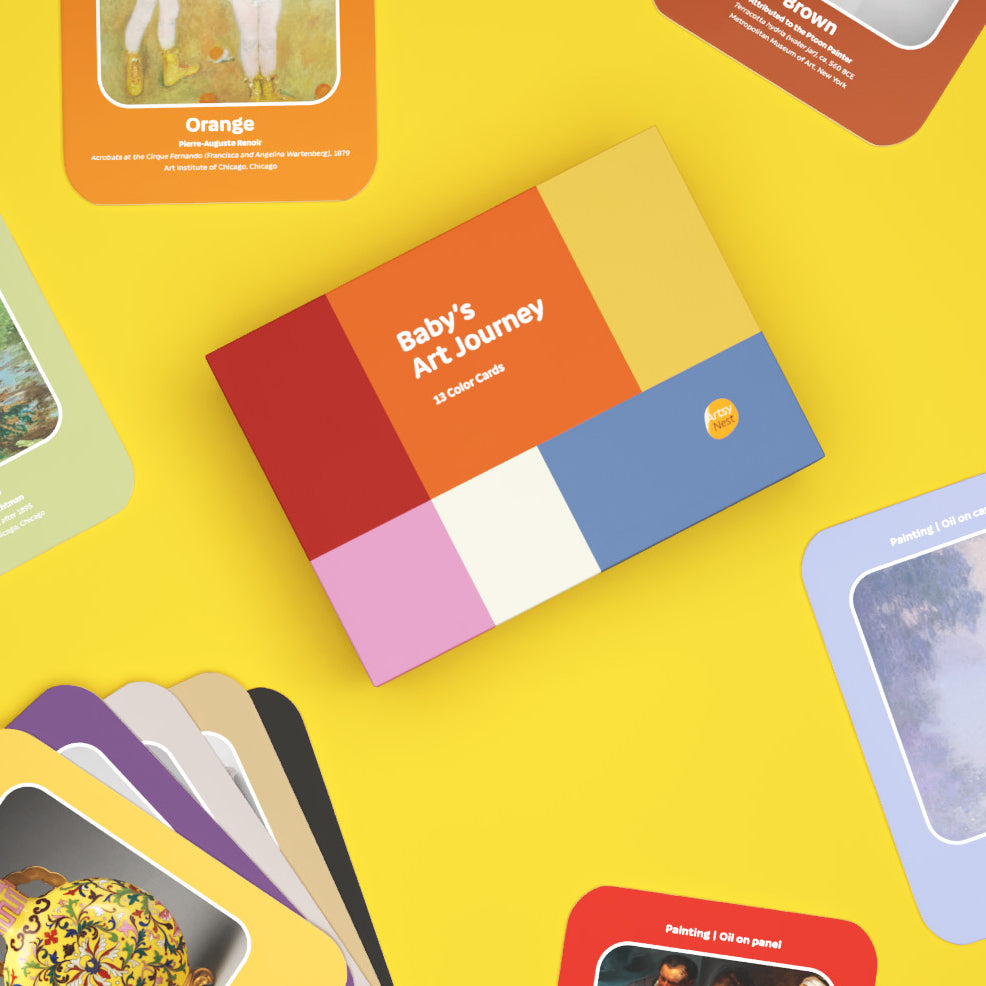 Baby’s Art Journey: 13 Color Cards