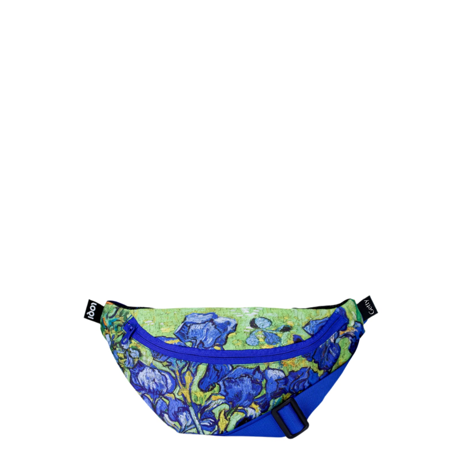 Irises pattern on a fanny pack