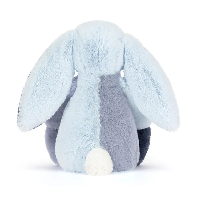 Blue stuffed animal bunny