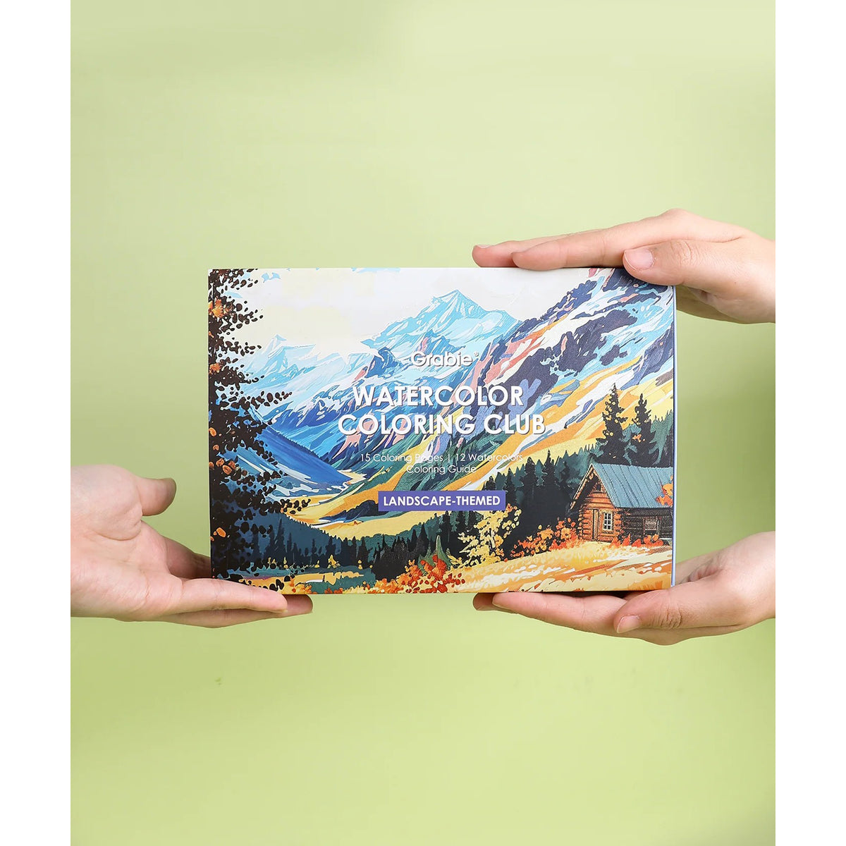 Watercolor Coloring Kit - Landscape