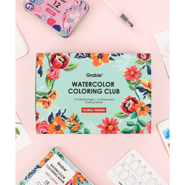 Watercolor Coloring Box - Floral - Getty Museum Store