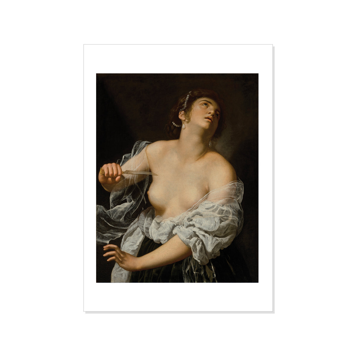 Gentileschi - Lucretia - Postcard