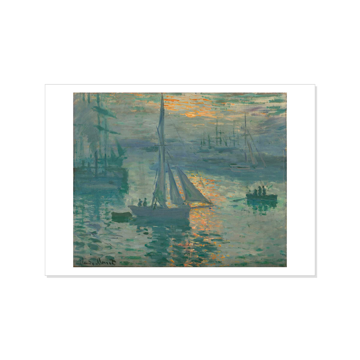 Monet - Sunrise - Postcard