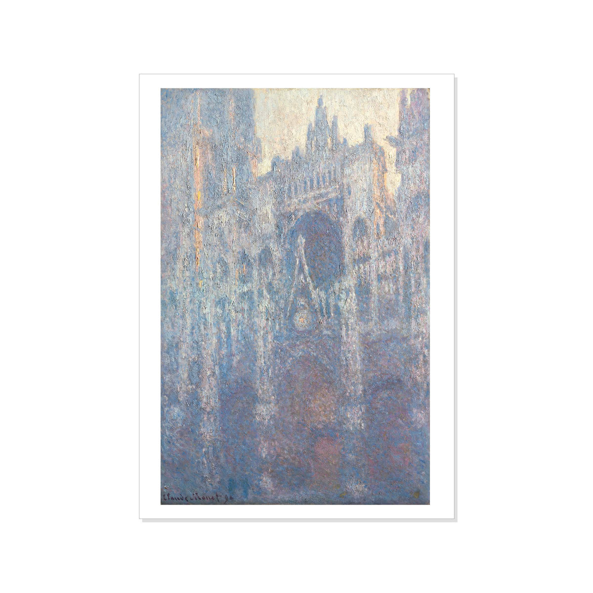 Monet - Portal of Rouen Cathedral in Morning Light - Postcard