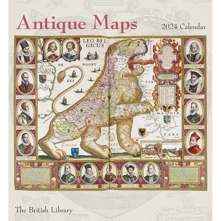Wall Calendar 2024 - Antique Maps
