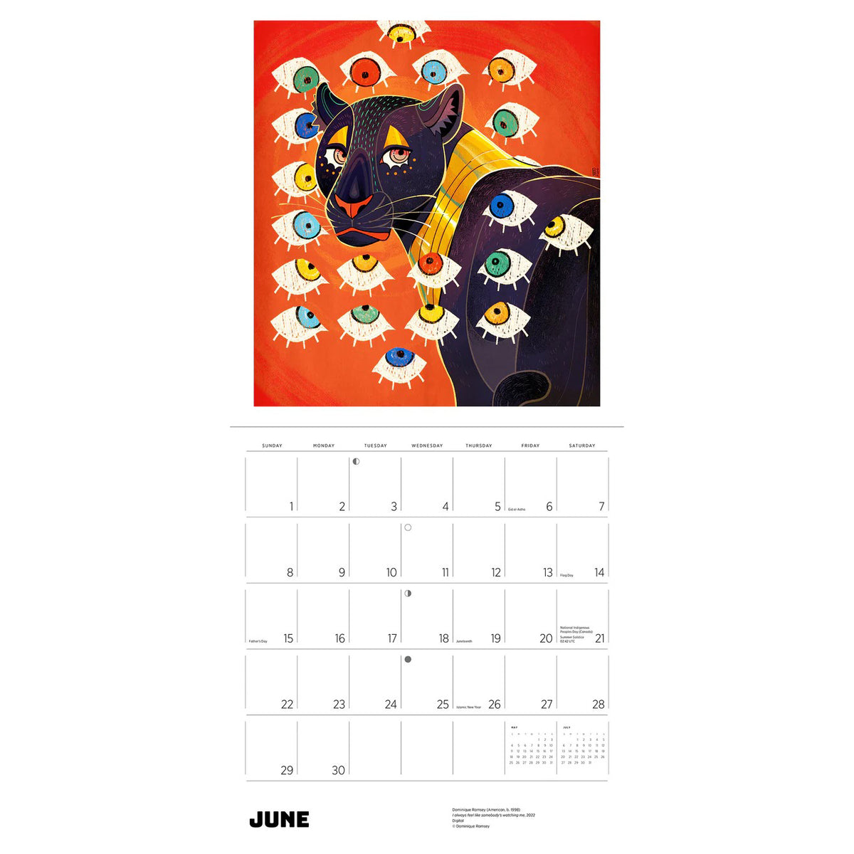 Wall Calendar 2025 - African American Art