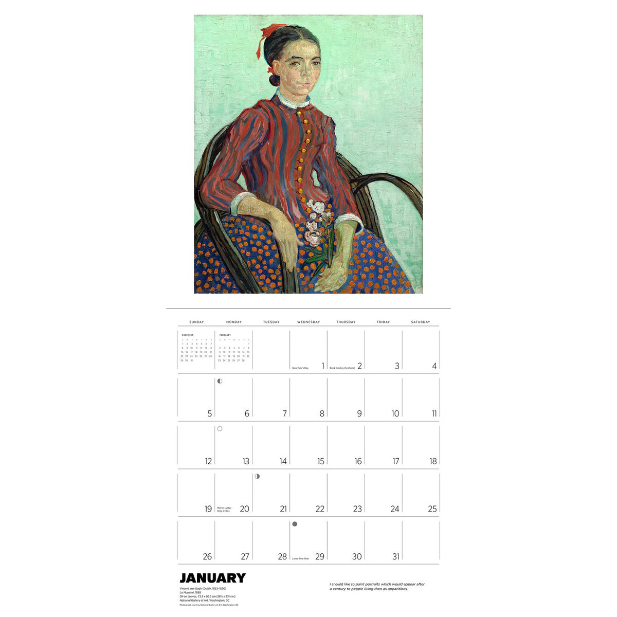 Wall Calendar 2025 - Vincent van Gogh