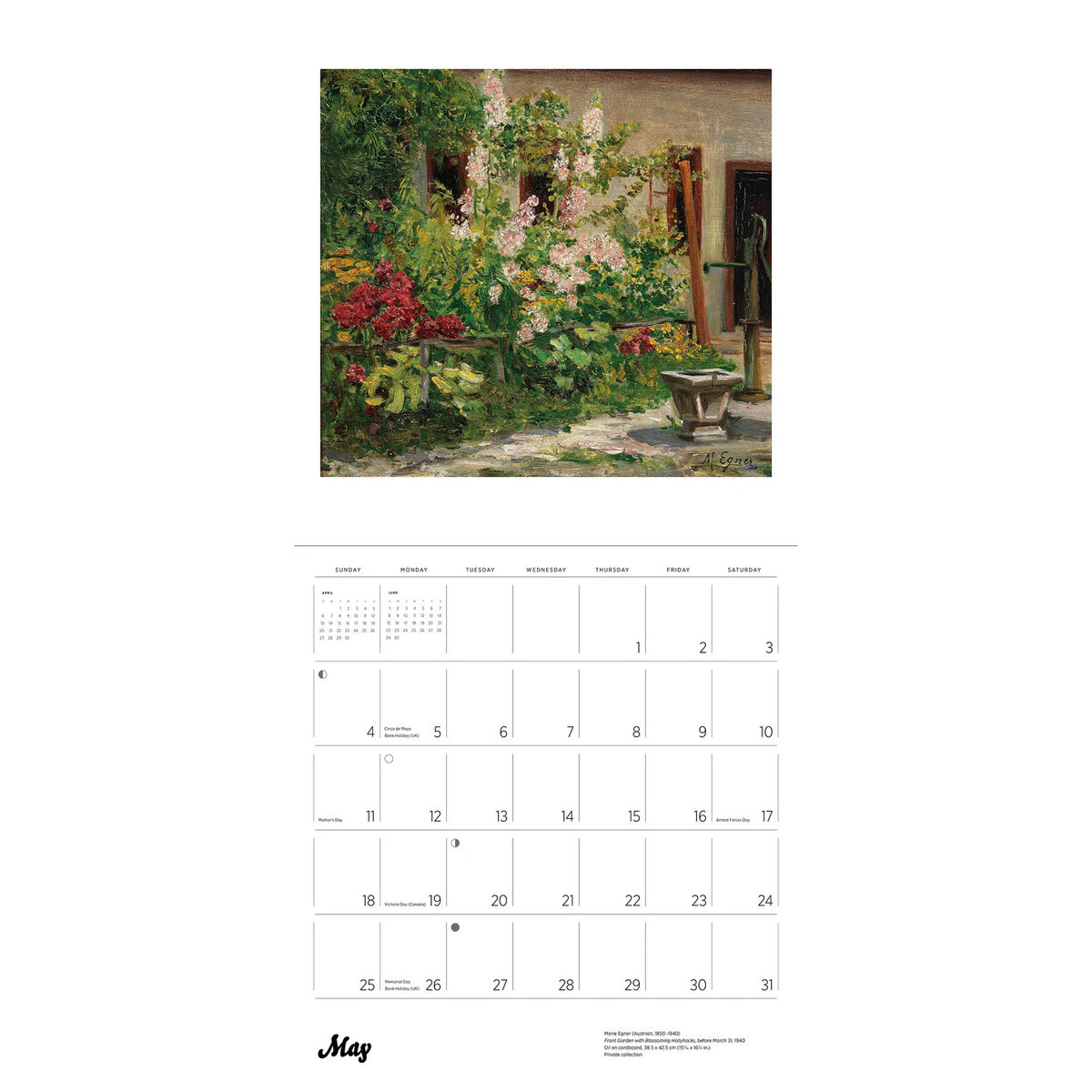 Wall Calendar 2025 - Gardens of the Impressionists