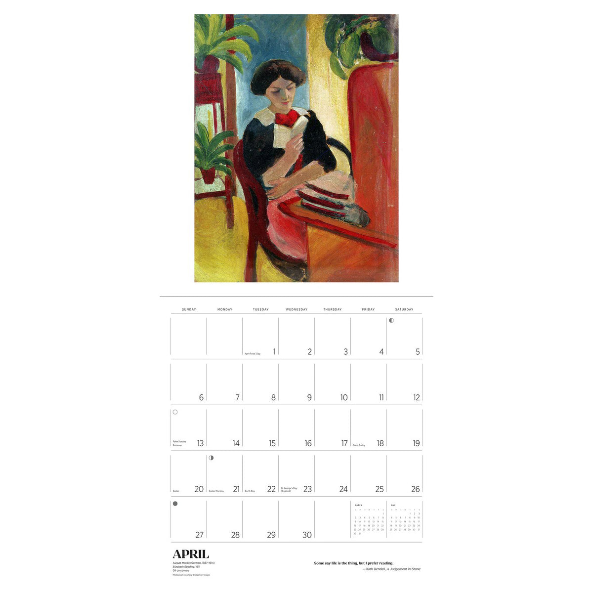 Wall Calendar 2025 - The Reading Woman