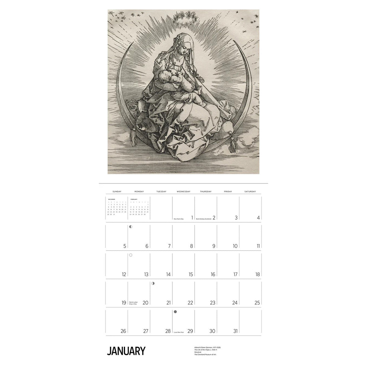 Wall Calendar 2025 - Albrecht Dürer