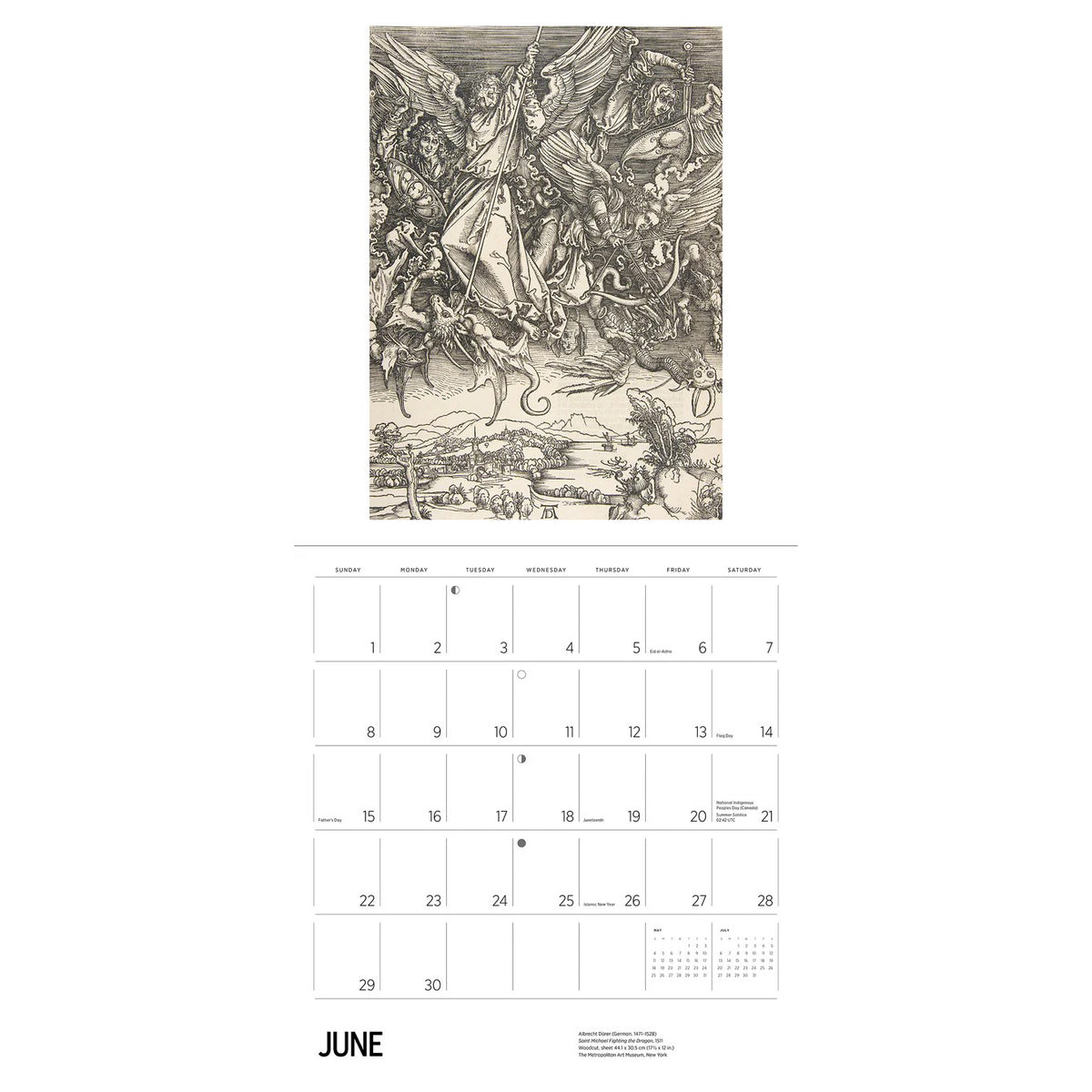 Wall Calendar 2025 - Albrecht Dürer