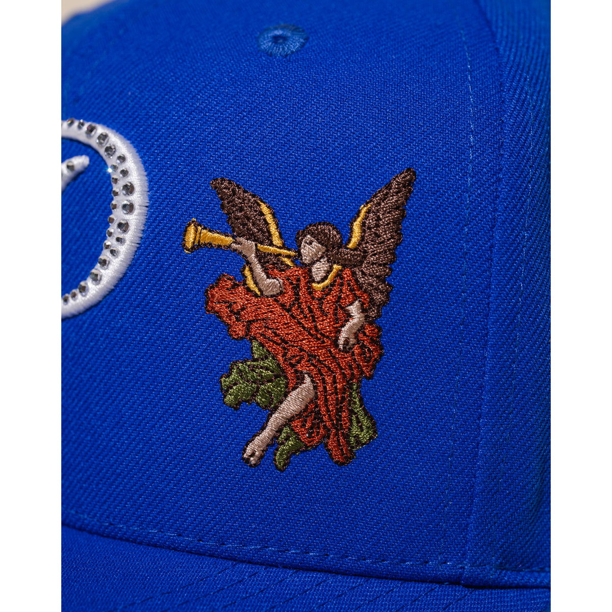 All Over Embroidery Snapback - Royal