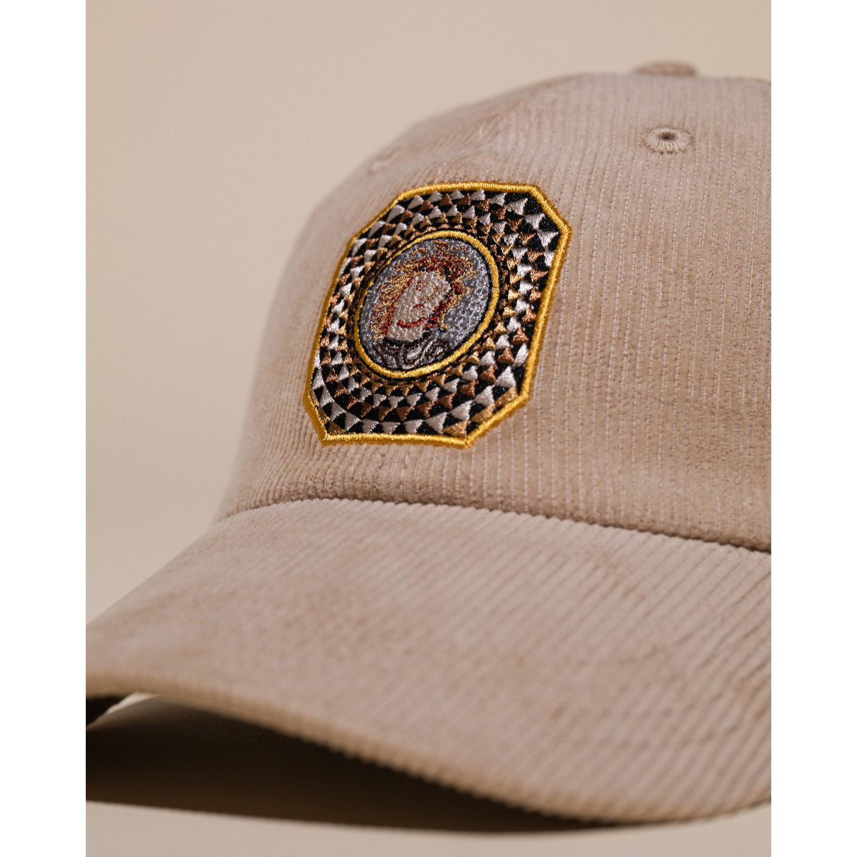 Medusa Corduroy Dad Hat - Khaki
