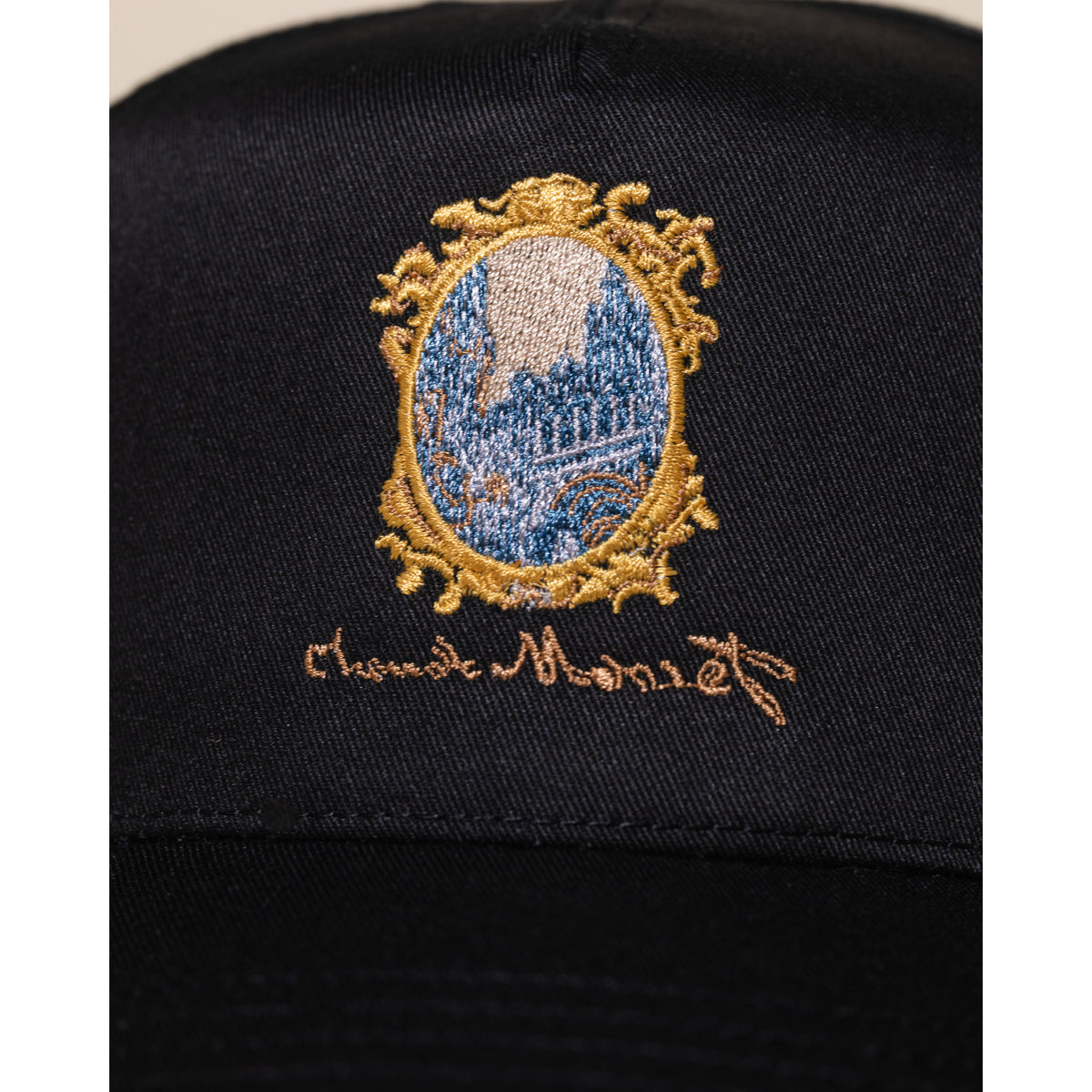 Portal of Rouen Cathedral 5 Panel Hat - Black