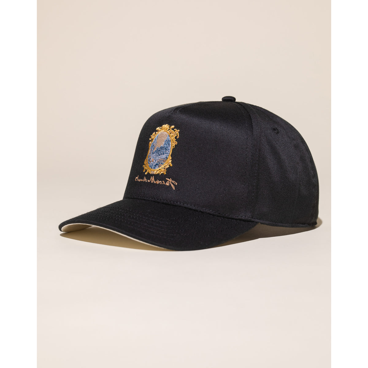 Portal of Rouen Cathedral 5 Panel Hat - Black