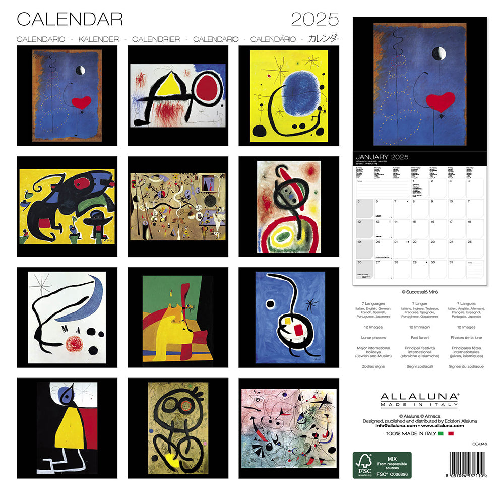 Wall Calendar 2025 - Miro