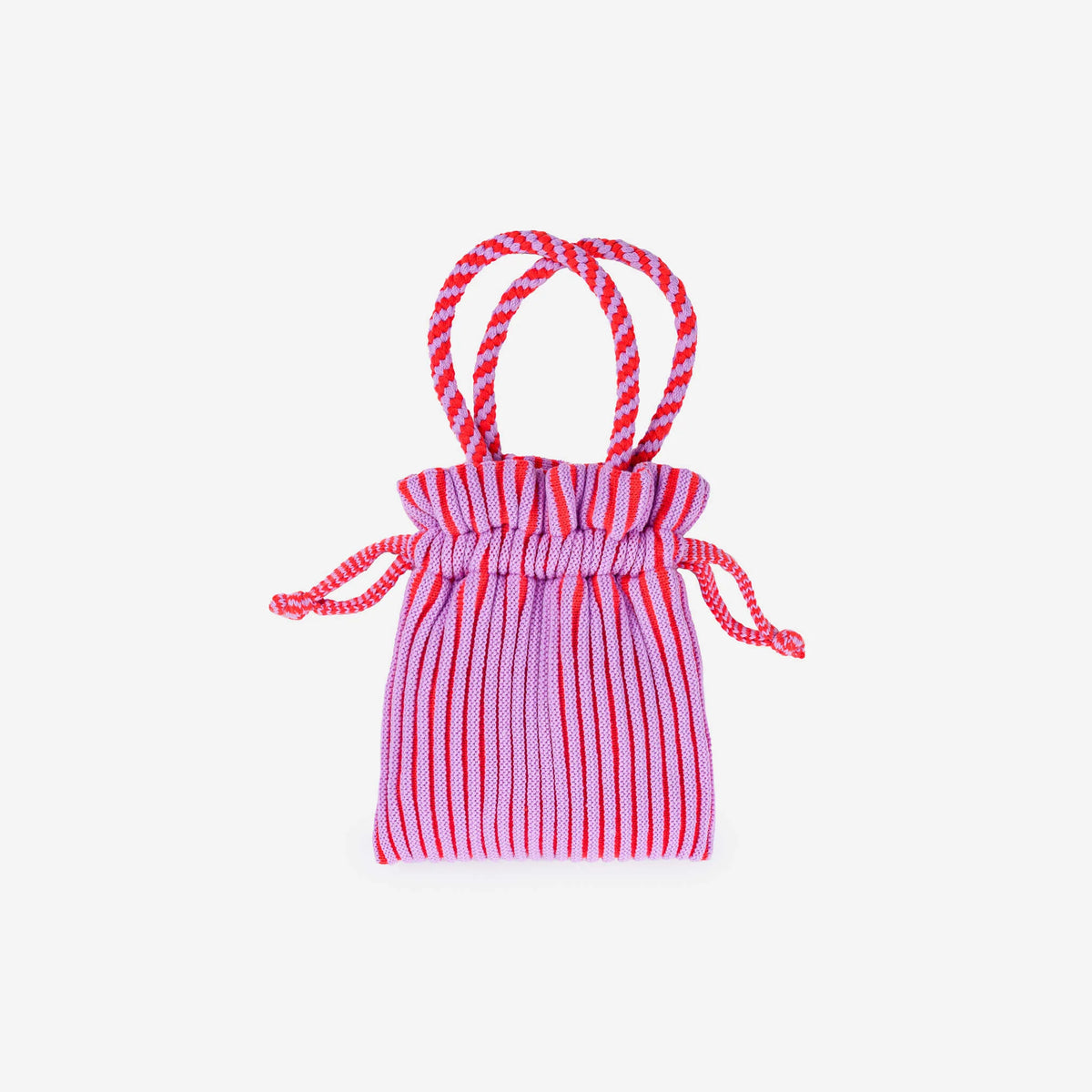 Candy Stripe Mini Tote (Poppy Lilac)