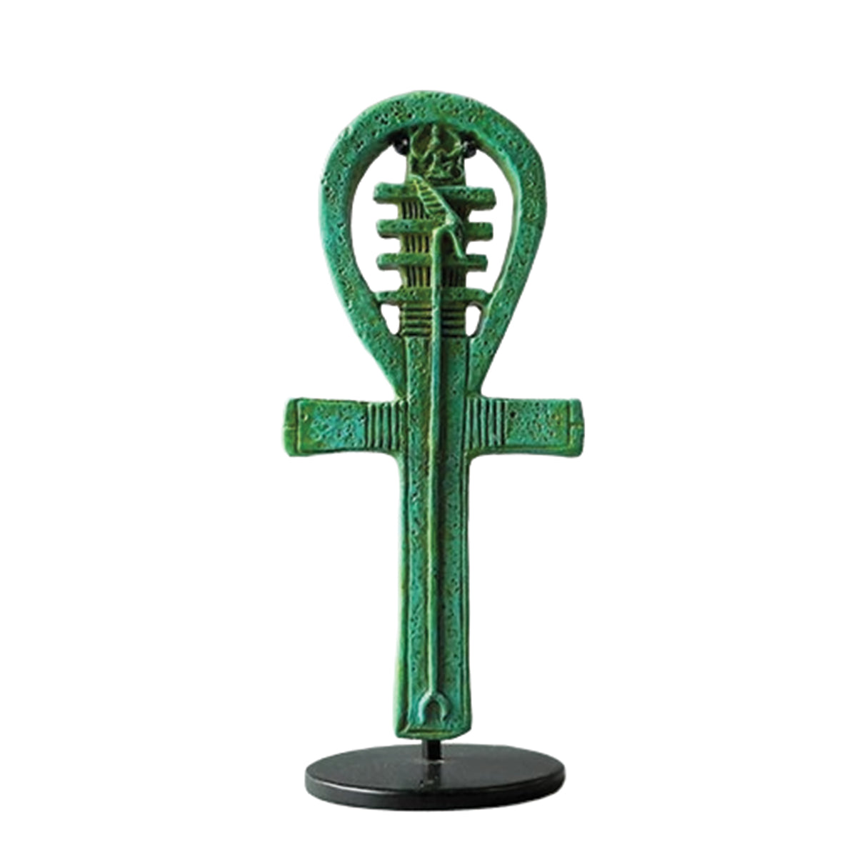 Egyptian Ankh–Djed Amulet - Sculpture Reproduction