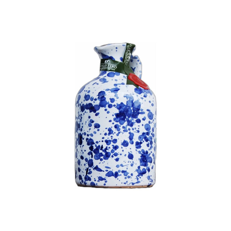 Extra Virgin Olive Oil in Hand-Painted Ceramic - Blue / 250 ml