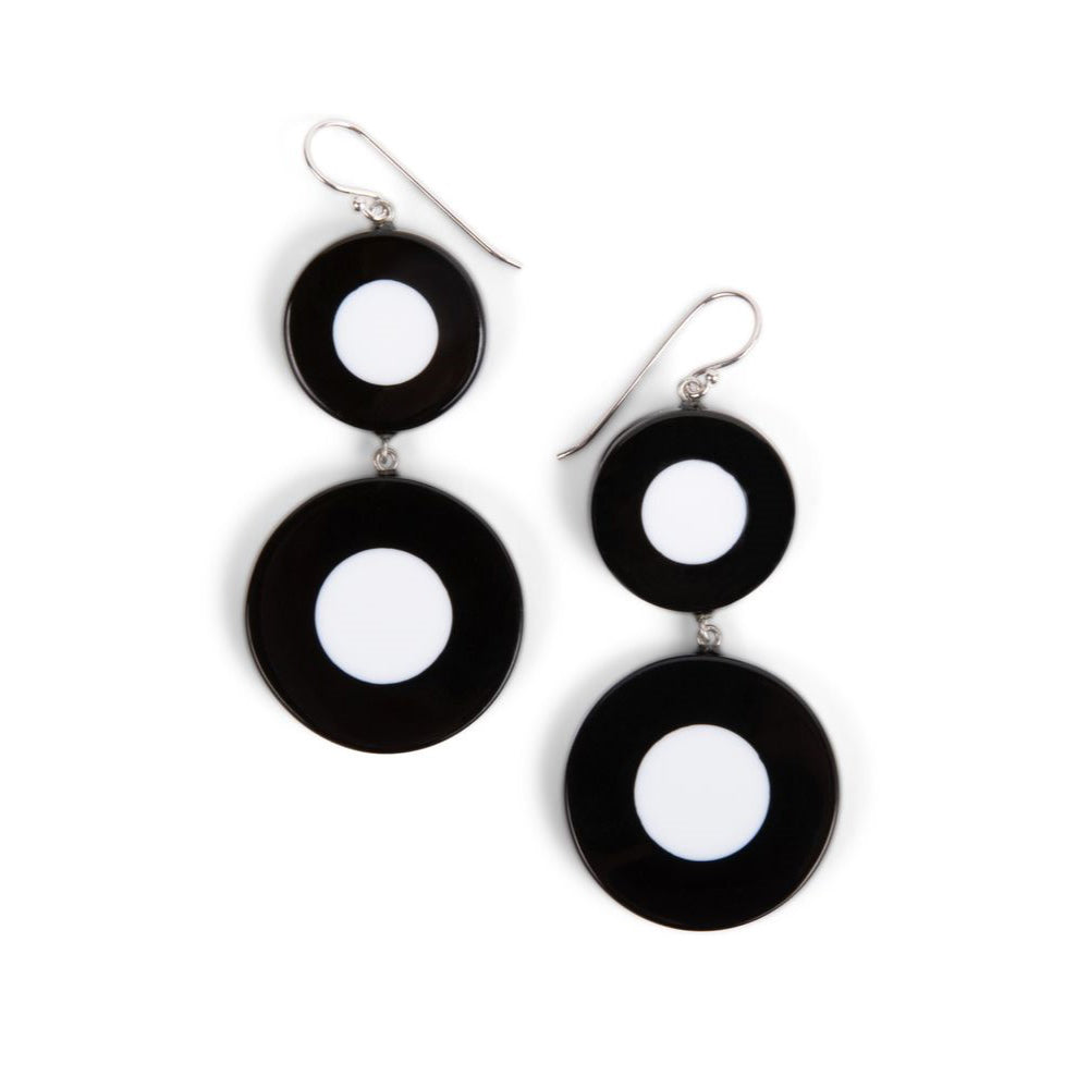 White Wooden Earrings White Wooden Earrings