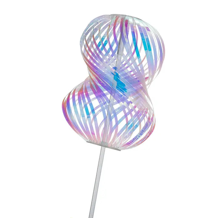 Colorful wind spinner on a white background