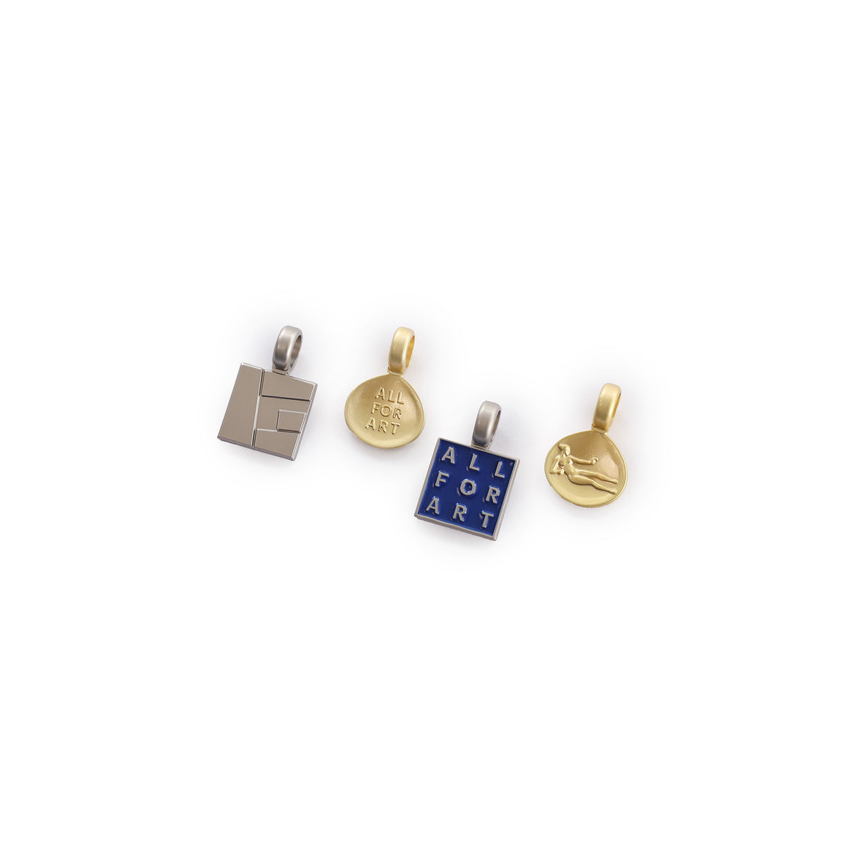 Getty Charms on a white background