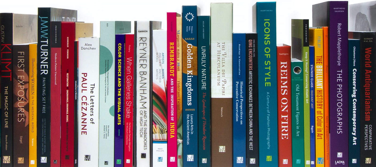 Book Spines of Getty Publications