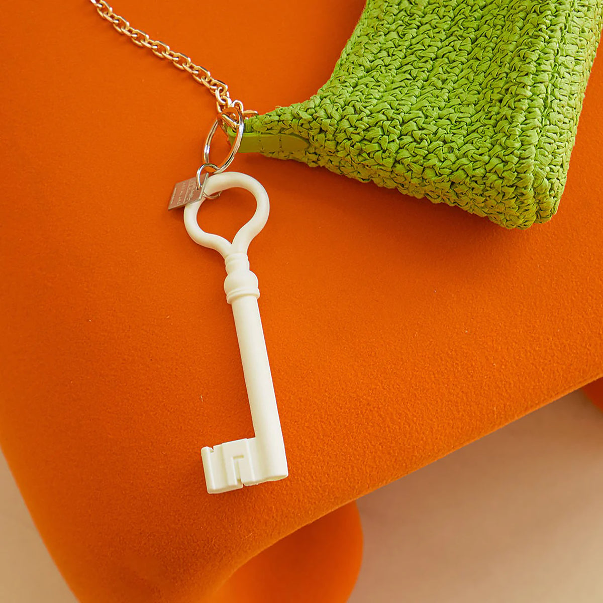 Reality Key Keychain - White