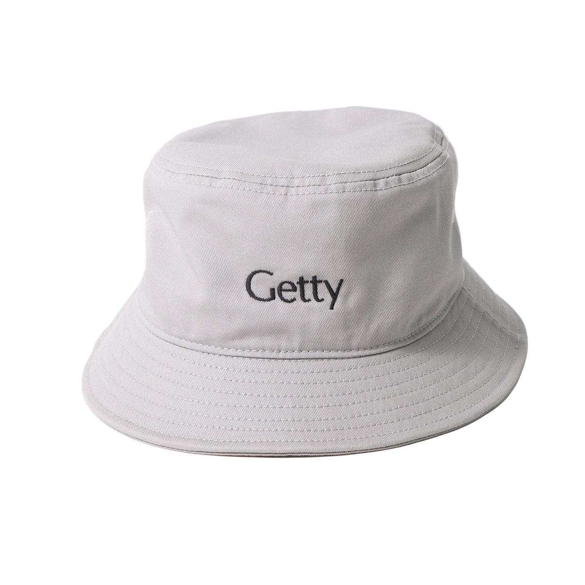 Gray Getty Embroidered Bucket Hat