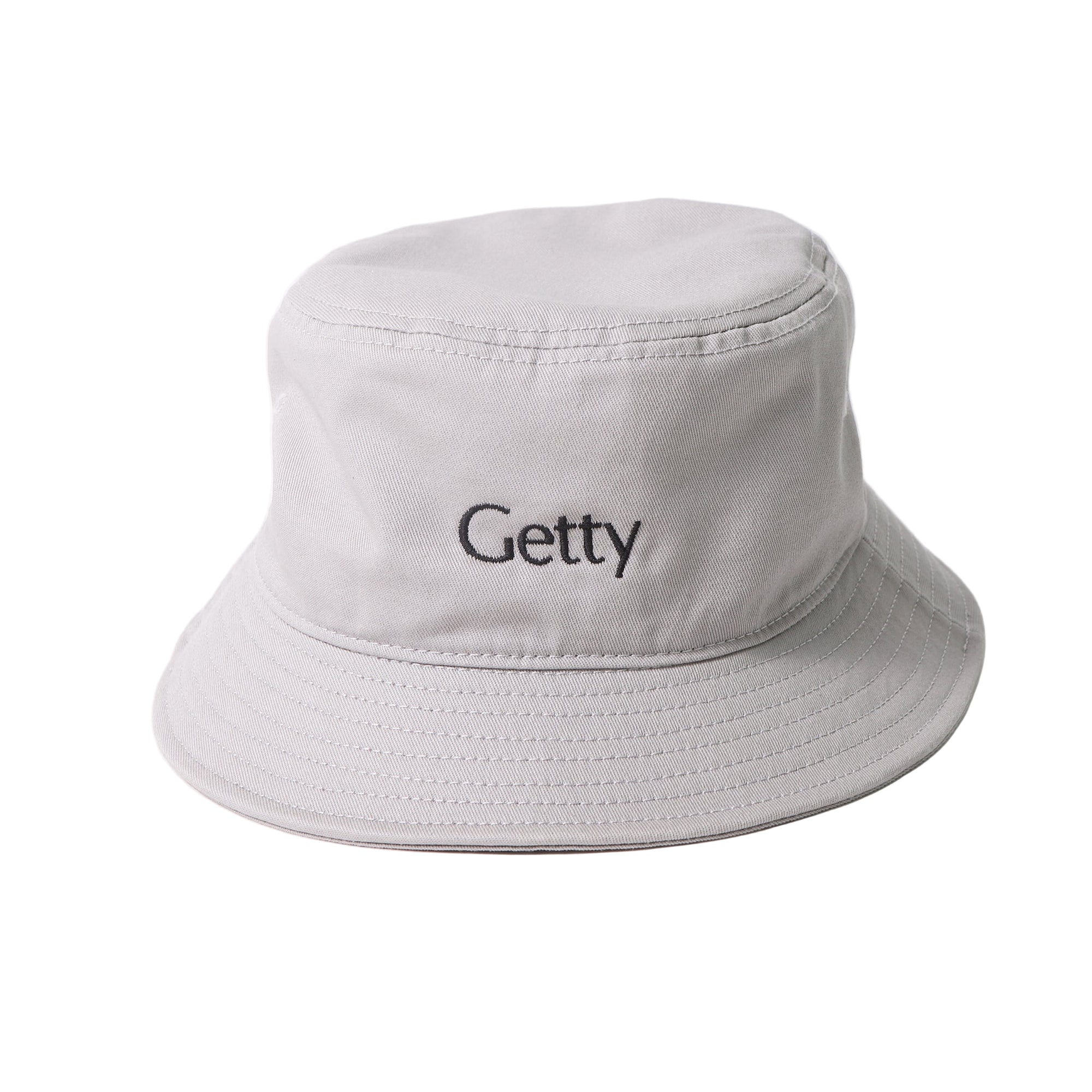 Gray Getty Embroidered Bucket Hat