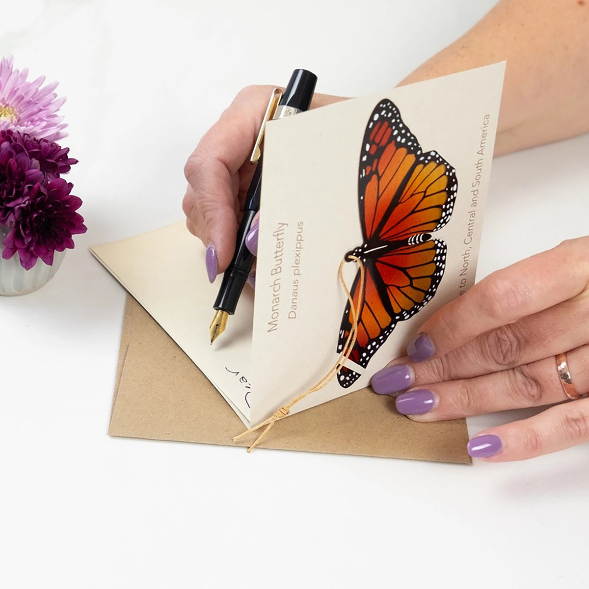 Monarch Butterfly Ornament and Notecard