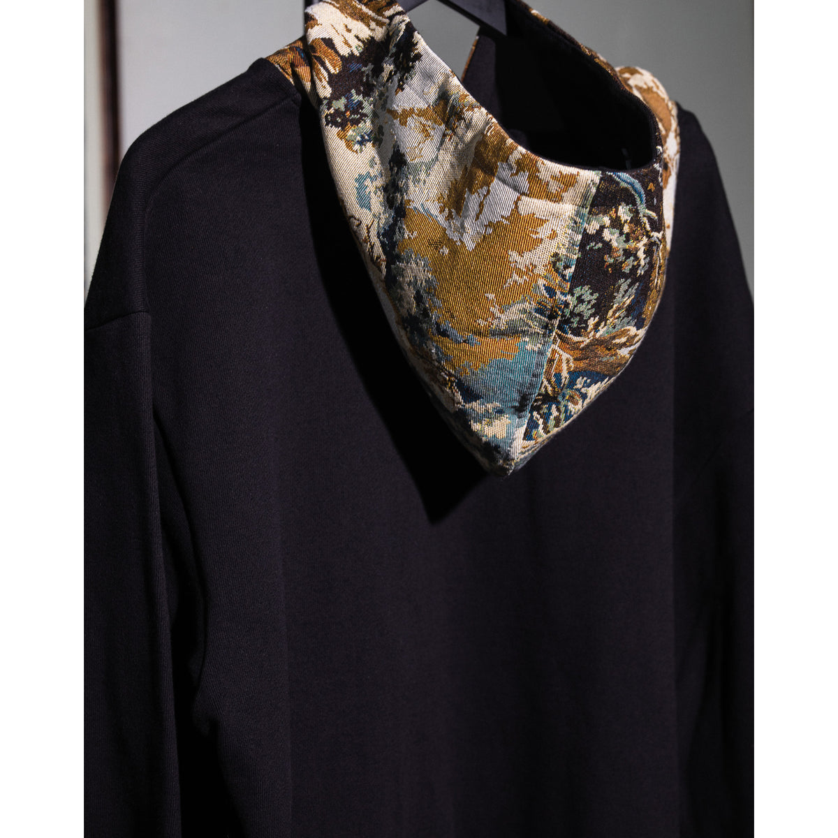 Psyche at the Basketmakers Jacquard Tapestry Hoodie - Black