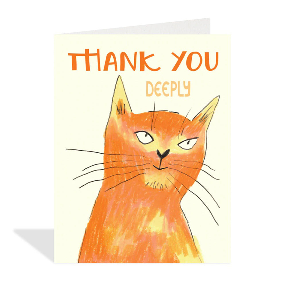 'Thank You Deeply' Greeting Card