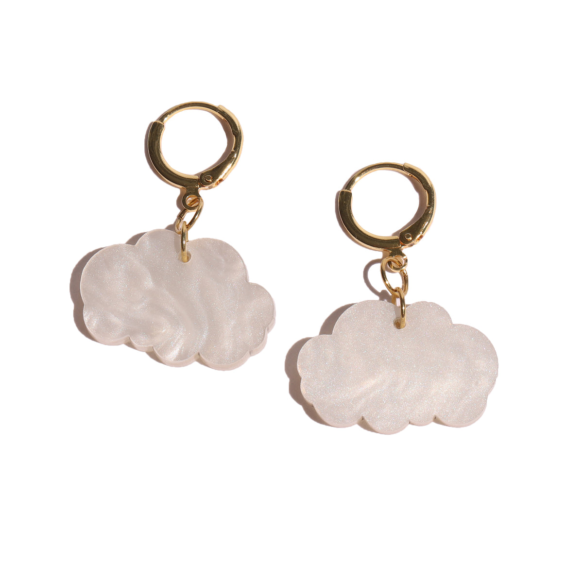 Mini Acrylic Cloud Earrings