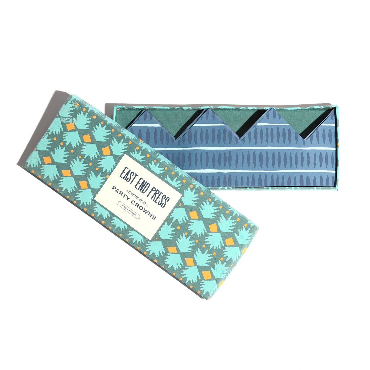 Paper Party Crowns - Blue & Yellow