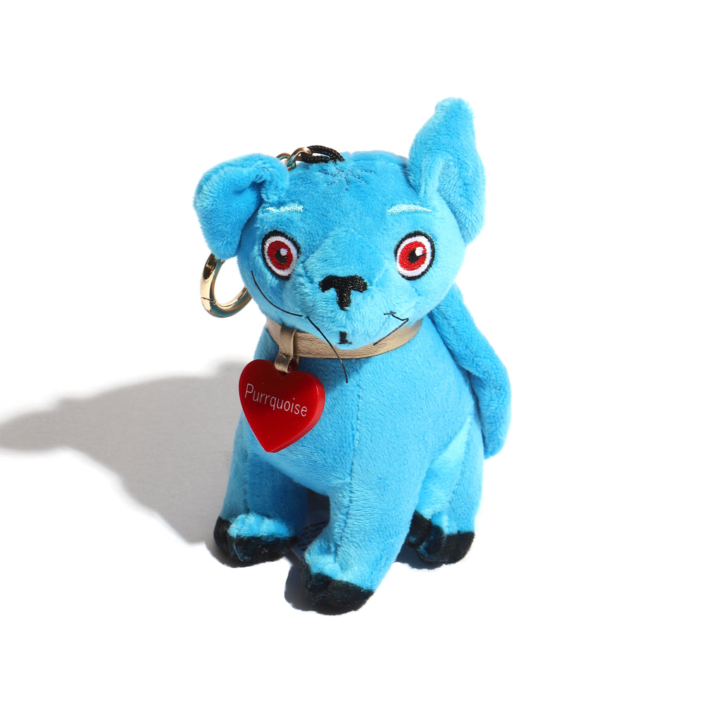 Plush Purrquoise Keychain - Getty Museum Store