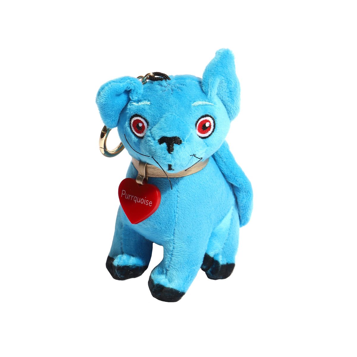 Plush Purrquoise Keychain