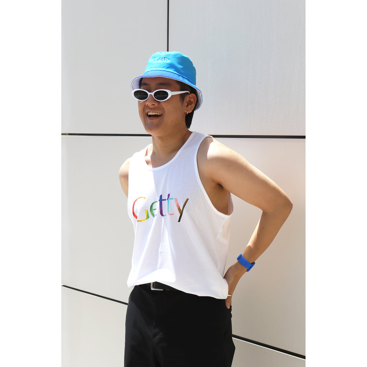 Getty Embroidered Bucket Hat - Reversible