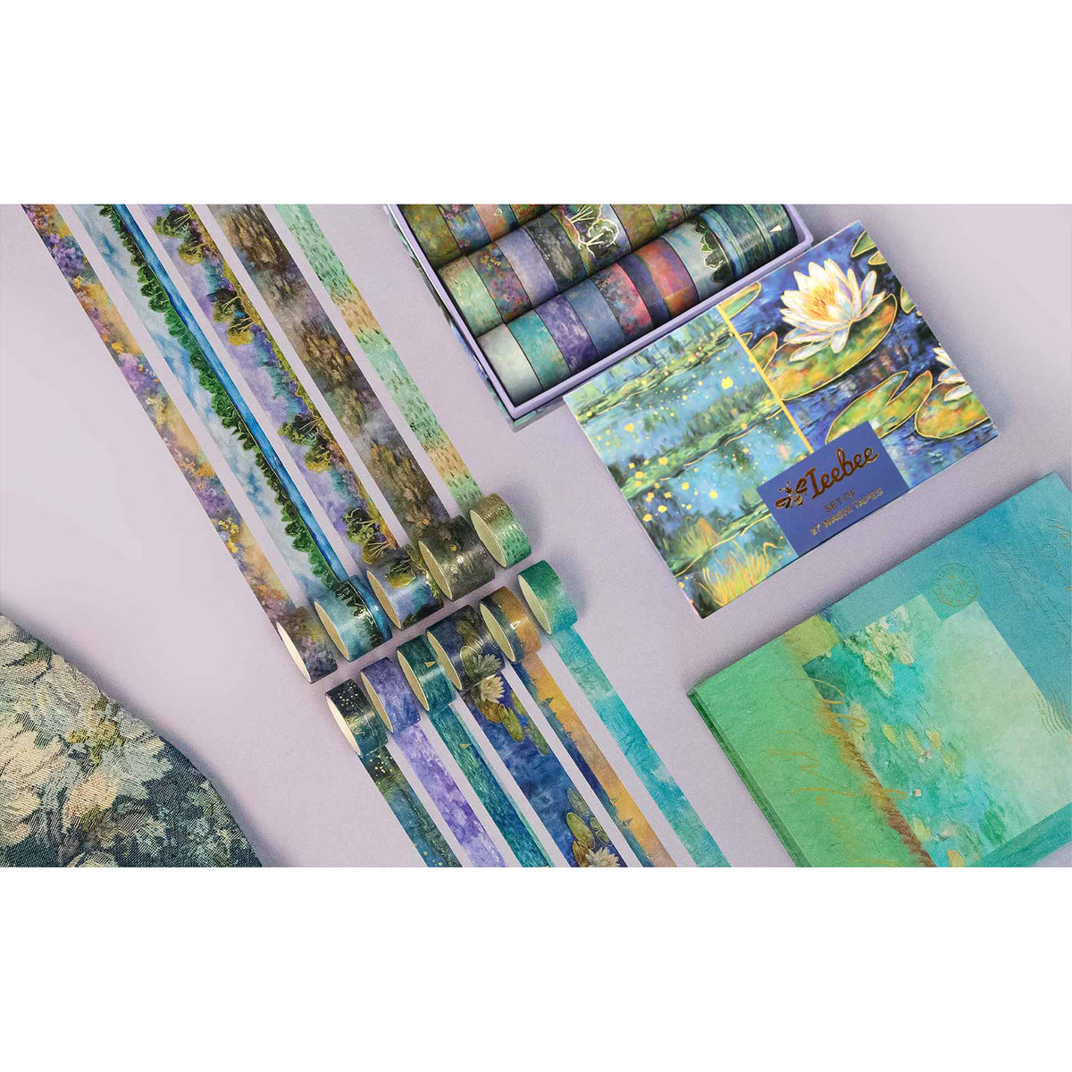 27 Roll Washi Tape Set – Monet’s Garden