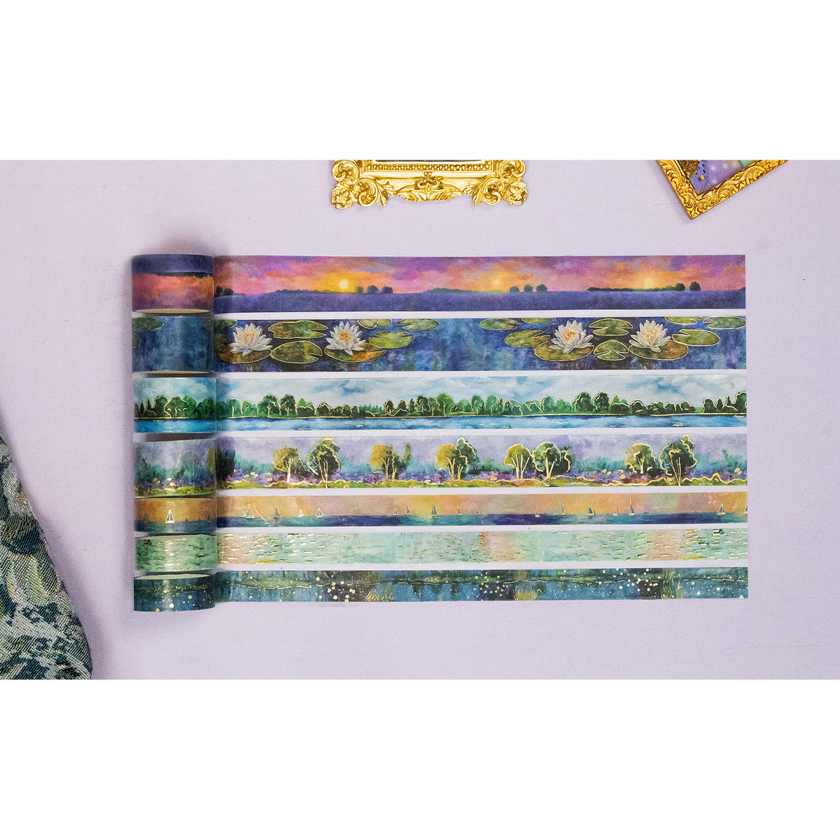 27 Roll Washi Tape Set – Monet’s Garden