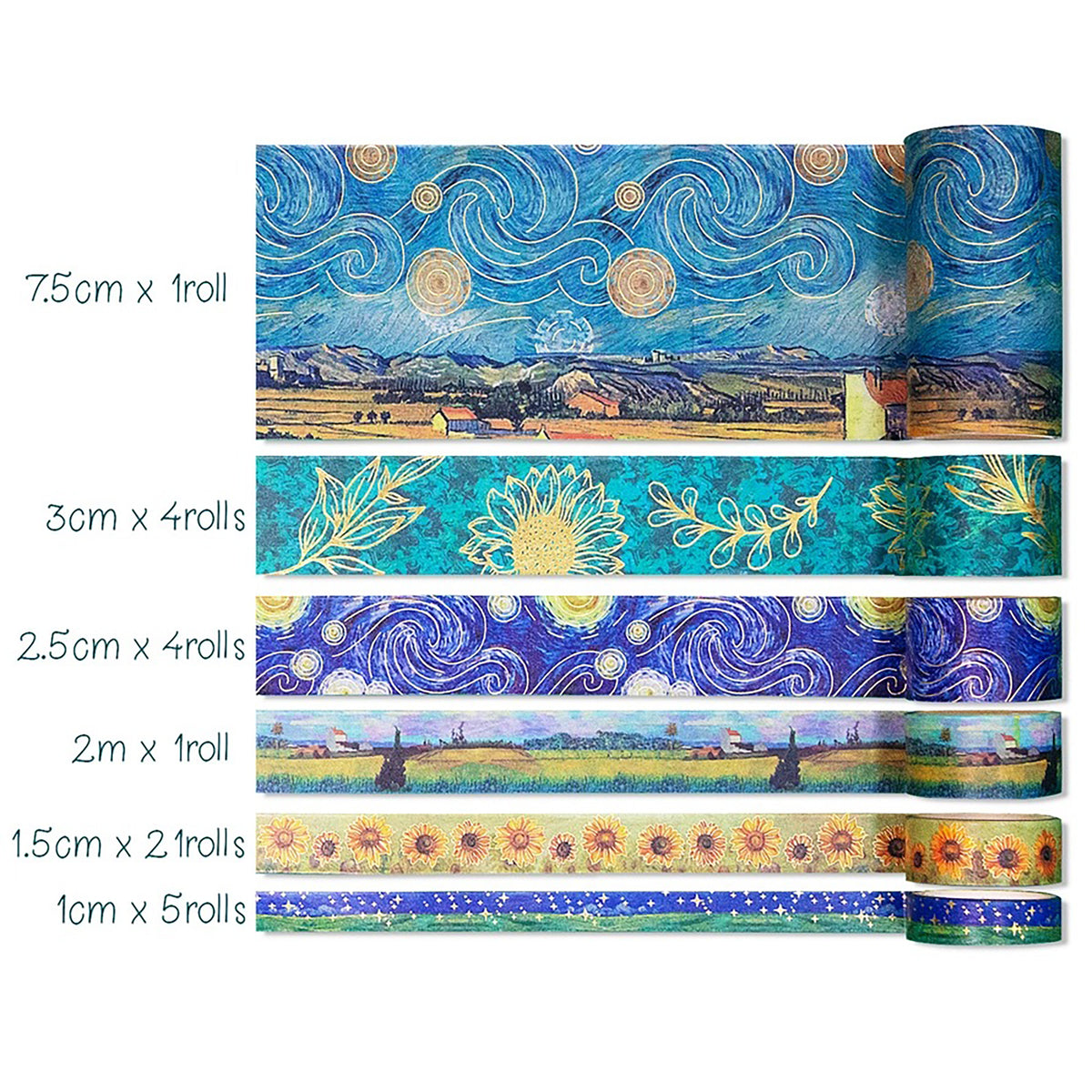 Van Gogh Washi Tape Box Set