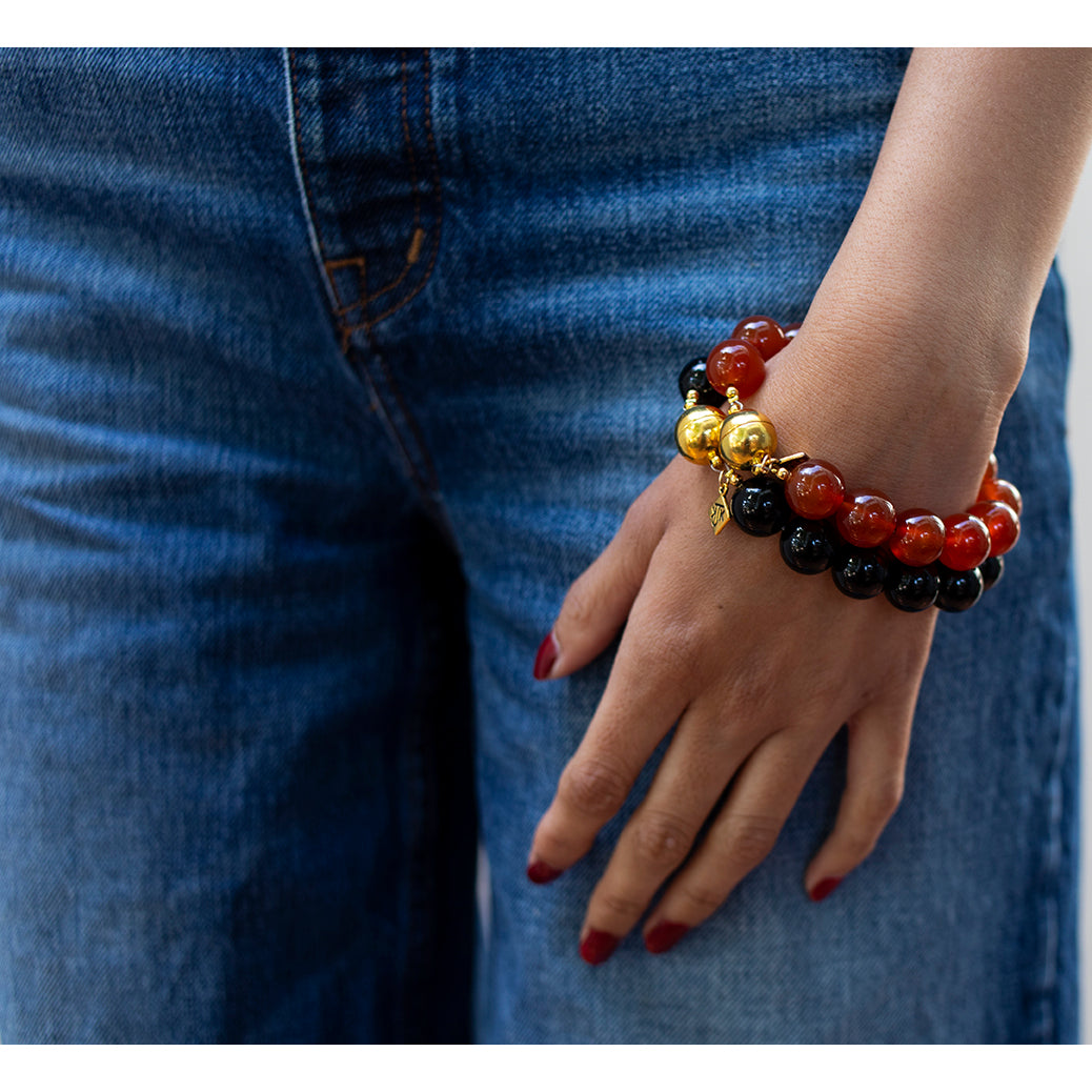 Onyx Bead Bracelet