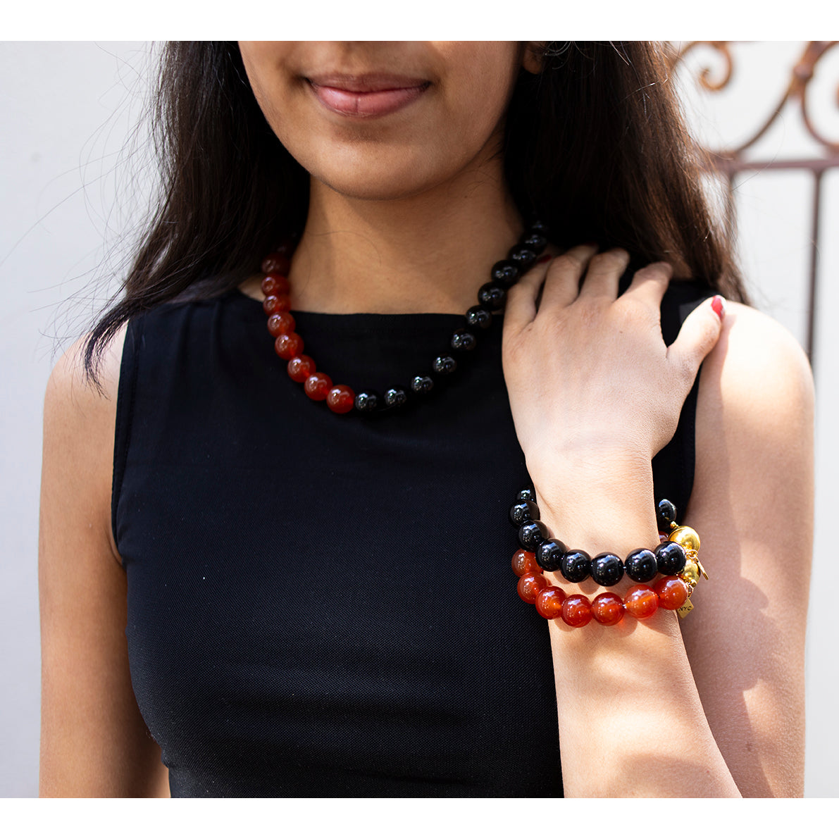 Carnelian Bead Bracelet