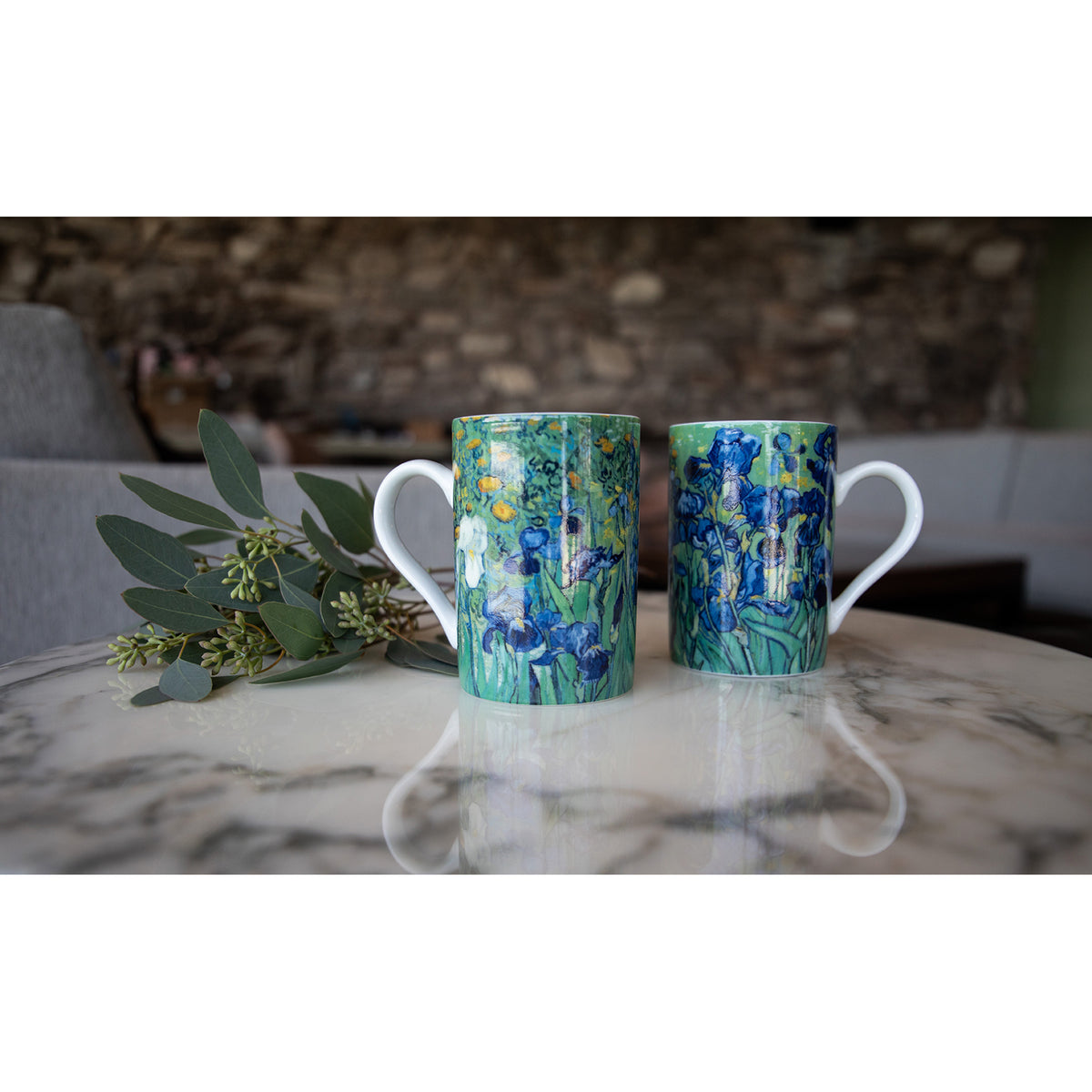 Van Gogh Irises Porcelain Mug