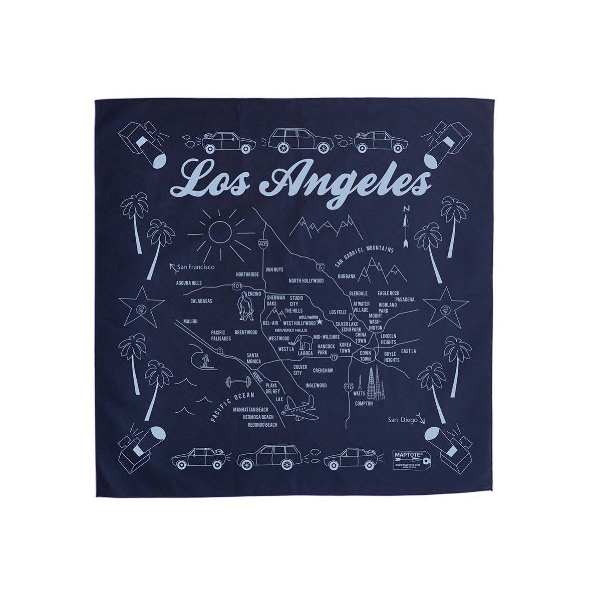 Navy Los Angeles Bandana