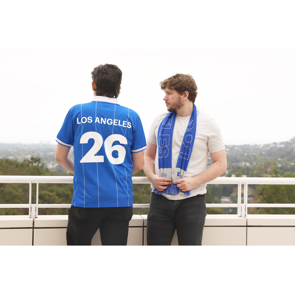 Double Sided Los Angeles Soccer Scarf
