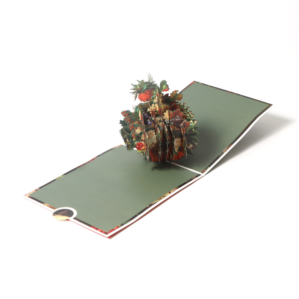 Van Huysum Vase of Flowers - Pop Up Card